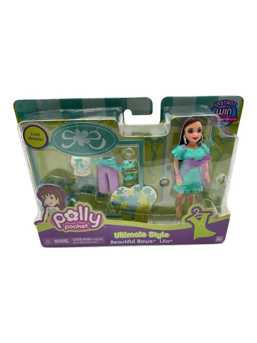 Polly Pocket Ultimate Style New Unopened beautiful Bows "Lila" Collectible Toy